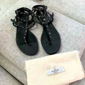 Valentino Rockstud Gladiator Sandal